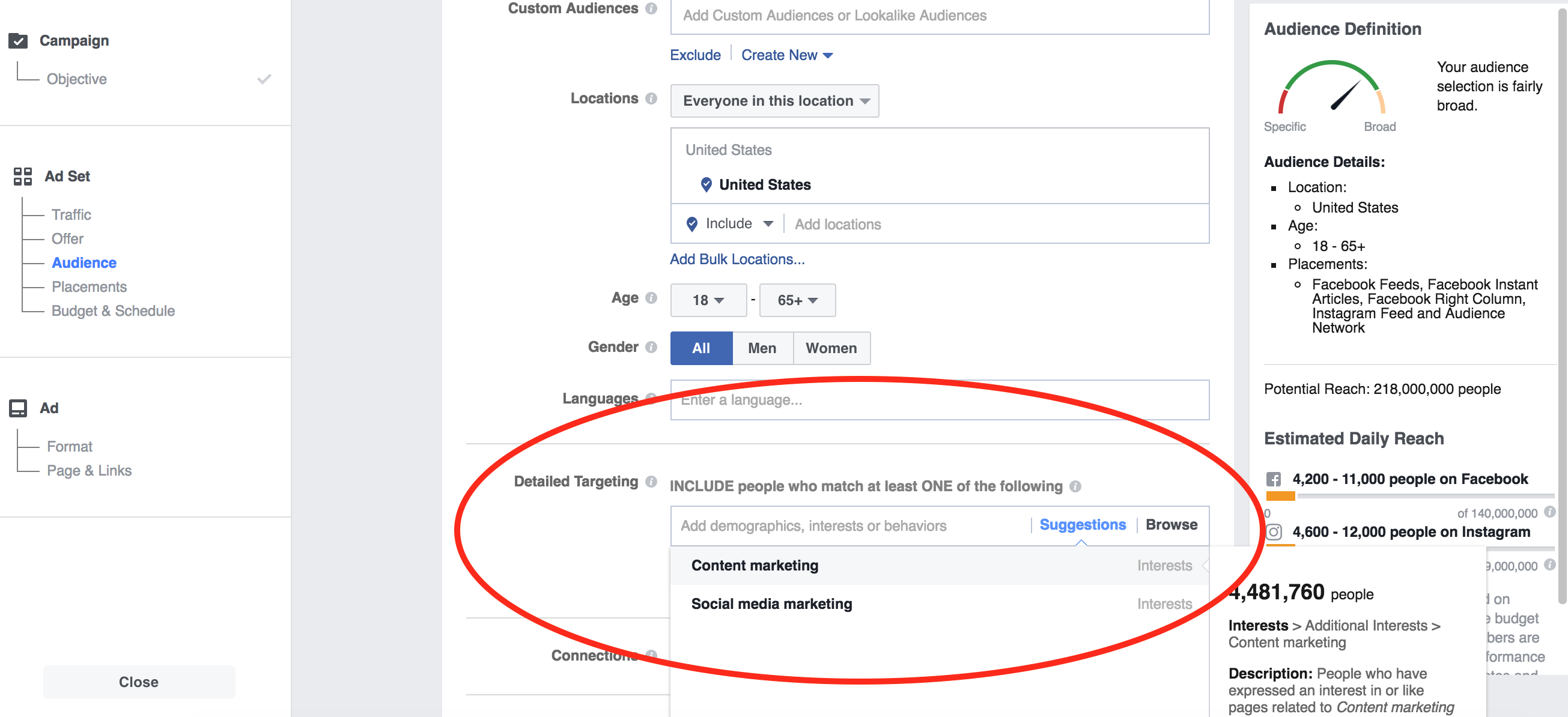 Facebook Ad Targeting img