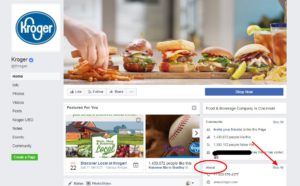 Facebook business page