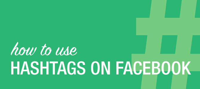 How hashtags on Facebook