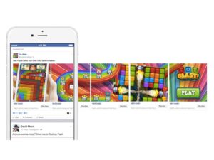 Facebook and carousel