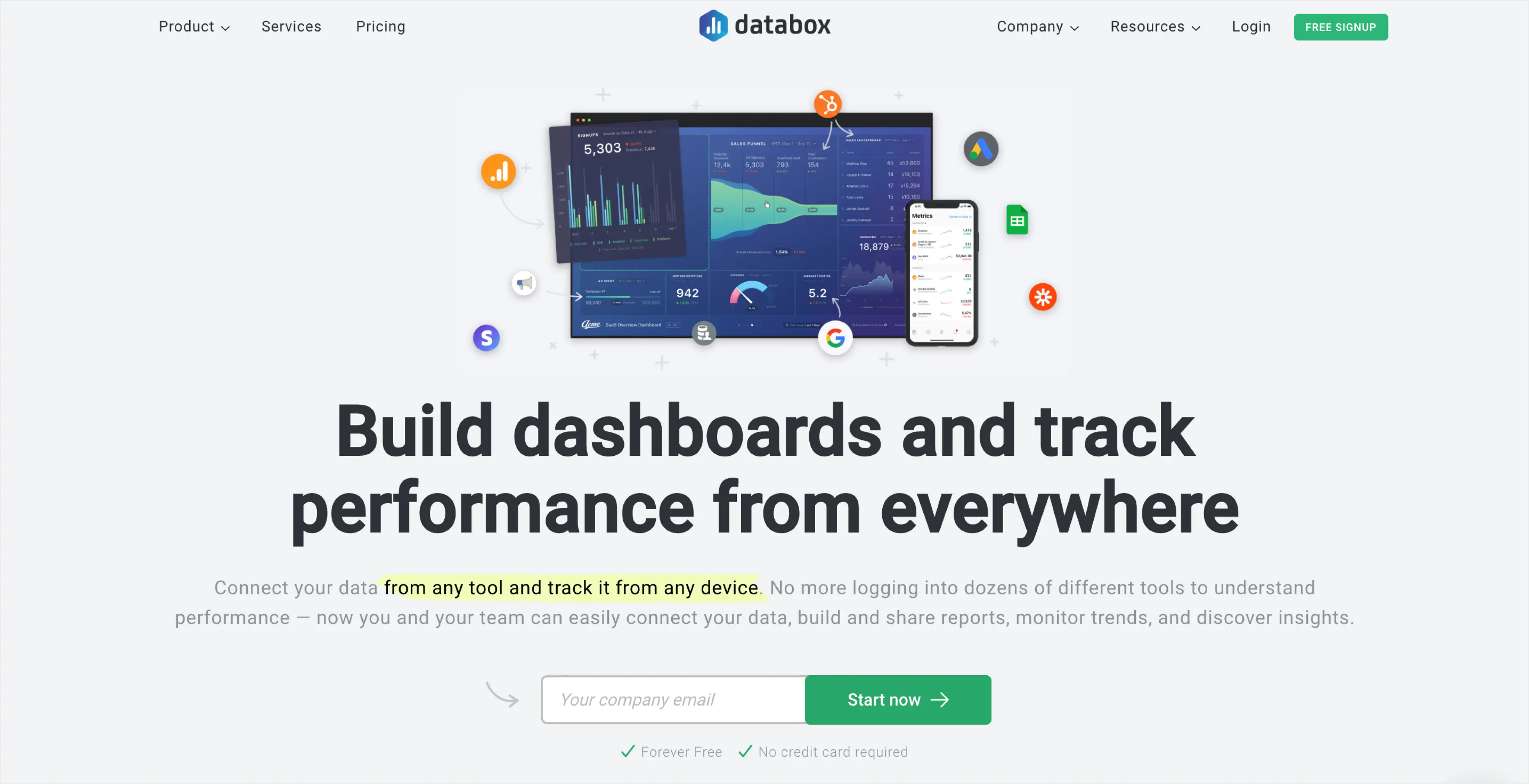 online marketing dashboard tool